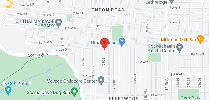 map of 905 9 Street S